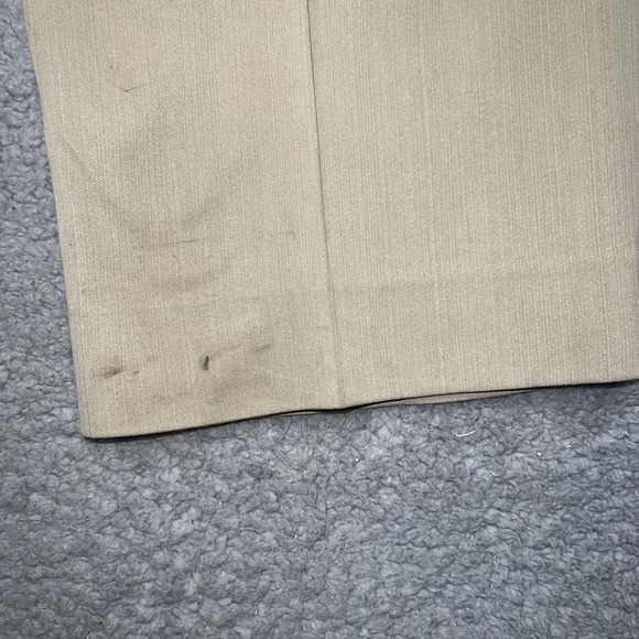 Tommy Bahama Chino Pants Men's Size 38x32 Tan Silk Bamboo Blend Pleated‎ Front - Picture 11 of 13